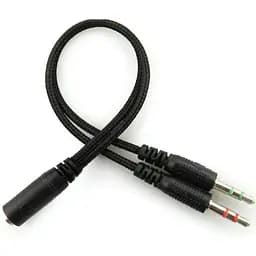 Гарнітура Sandberg MiniJack Headset Bulk, 3,5мм+converter 2х3,5мм, Black - мініатюра 4