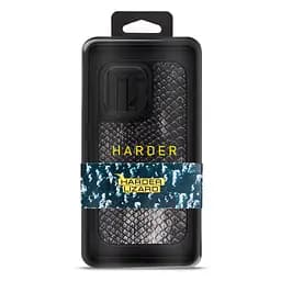 Кожаный чехол для Apple iPhone 14 Pro Max, Harder Lizard, черный, термополиуретан ТПУ + экокожа с имитацией кожи ящерицы, панель, защита корпуса, противоударный, микрофибра, рамка вокруг камеры, защита всего корпуса, (ARM76881) - мініатюра 3