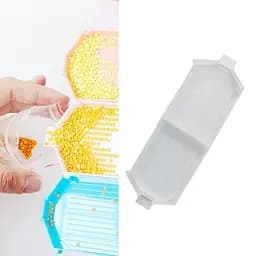 Лоток для алмазної мозаїки A-Toys подвійний прозорий