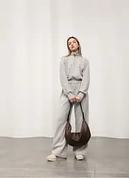 Жіноча сумка Sambag HOBO Bag-glove шоколадна 50 х 28 х 5 см (53400020) - мініатюра 2