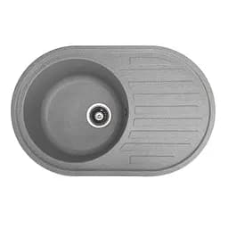 Кухонная мойка из искусственного камня овальная WiZ №13 770х500 мм (Серая)