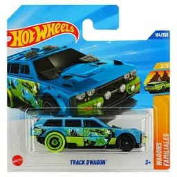 Базовая машинка Hot Wheels Wagons Track Dwagon зелено-голубая (5785) JBB81-N521     