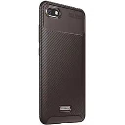 Чохол-накладка Toto TPU Carbon Fiber 1.5 mm Case Xiaomi Redmi 6A Coffee - мініатюра 3
