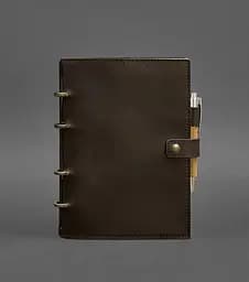 Шкіряний блокнот з датованим блоком (Софт-бук) 9.1 темно-коричневий Crazy Horse