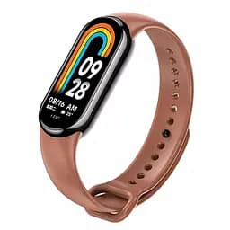 Силіконовий ремінець для XiaomiBand 8 Коричневий
