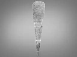 Супер эксклюзивная, стильная, эффектная хрустальная люстра, 46 ламп, хром