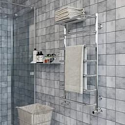 Водяна рушникосушарка Kosser Скоба з полицею 900x530/7 ДСп06, Хром - мініатюра 3