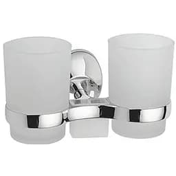 Держатель для щеток с 2 стаканами настенный ZERIX LR3308 (LL1439)