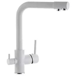 Змішувач для кухні на дві води Zerix LR4055W-3 ZX2643 Білий