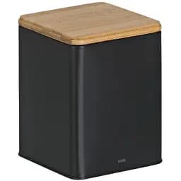 Ємність для зберігання сипучих Kela Kiril 11.5х11.5х14.5 см 1.4 л чорна (17888)