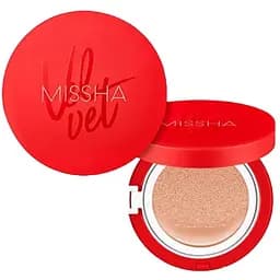 Тональний кушон для обличчя Missha Velvet Finish Cushion SPF 50+/PA+++ відтінок 23 (Natural Beige) 15 мл - мініатюра 4