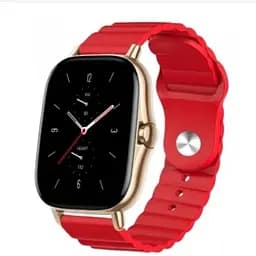 Ремінець BeWatch для Amazfit BIP/Bip Lite/Bip U/Pro/Mini/GTS/GTS 2 (E)/GTR 42мм силіконовий 20 мм Wave Червоний (1010704)