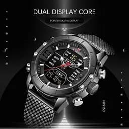 Чоловічий наручний годинник Naviforce Tesla Black NF9153 - мініатюра 5