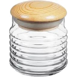 Банка для сипучих продуктів Pasabahce Babylon з дерев’яною кришкою 630 мл (43163)