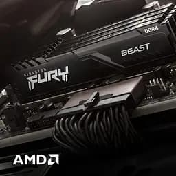 Модуль пам'яті DDR4 Kingston FURY Beast 2x16GB 3200 MHz Black (KF432C16BB1K2/32WP) [147840] - мініатюра 7