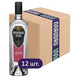 Упаковка водки Козацька Рада  Классическая 40% 12 л (1 л х 12 шт.)