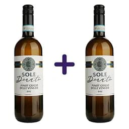 Упаковка вина Sole Dorato Pinot Grigio DOC біле сухе 1.5 л (0.75 л x 2 шт.)