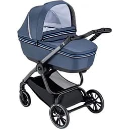 Універсальна коляска 2 в 1 CAM Techno Milano рама сіра, синя (805T/V99/978/552K)