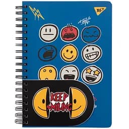Блокнот Yes 2в1 Melt Smile В5+В7 спіраль 80+20 аркушів у клітинку (151842)