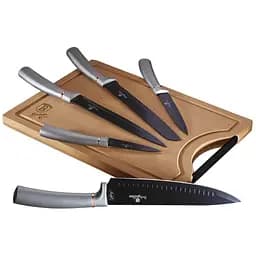 Набір ножів з обробною дошкою Berlinger Haus Moonlight Collection (BH-2556)