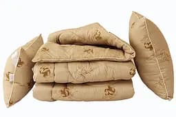 Набор одеяло лебяжий пух Camel + 2 подушки 50х70 TAG tekstil Евро pbe0036407