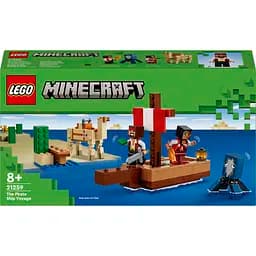 Конструктор LEGO Minecraft Путешествие на пиратском корабле 166 деталей (21259)