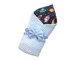 Дитячий плед конверт Moontime 100x80 см "Космос"