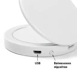 Кишенькове дзеркало для макіяжу UFT CM2 з LED підсвічуванням - мініатюра 5