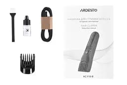 Машинка для стрижки Ardesto HC-Y10-B/5 Вт/чорний/LED-індикація заряду - мініатюра 10