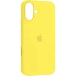 Силіконовий чохол iPhone 16 матове покриття накладний чохол мікрофібра Жовтий