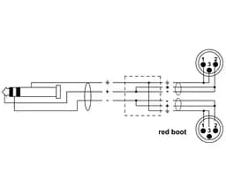Коммутационный кабель mini Jack 3,5 stereo — 2x XLR Male 1.5м Cordial EY 1,5 WMM - мініатюра 4