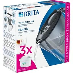 Фільтр-глечик Brita Marella Memo MXPro 2.4л Grafite + 3 картрижда (1052796) [150421] - мініатюра 5