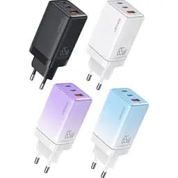 Мережевий зарядний пристрій Usams US-CC180 65W Gradient Purple [139643] - мініатюра 5