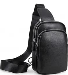Чоловіча сумка-слінг Tiding Bag Чорна (A25F-1922A) - мініатюра 1