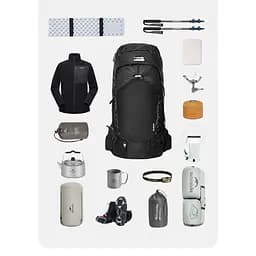 Рюкзак туристичний Naturehike Helium CNK2450XB014 (70 л) Чорний L - мініатюра 4