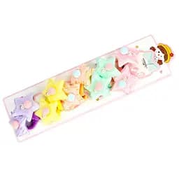 Резинка для волосся дитяча "М'які зірочки" 0108-414, 10 шт