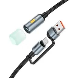 Кабель комбо Hoco USB / Type-C к LED light adapter cable UA38C 0.3 м