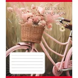 Зошит загальний "Велосипед" Leader 096-630091K-4 в клітинку, 96 аркушів