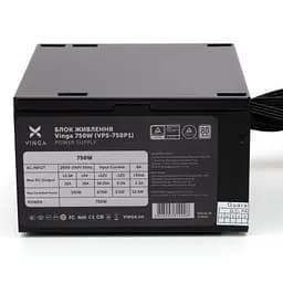 Блок живлення Vinga 750W ОЕМ (VPS-750P1) - мініатюра 7