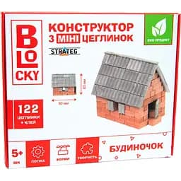 Конструктор из мини-кирпичиков Strateg Blocky Домик 122 элементов (31023)