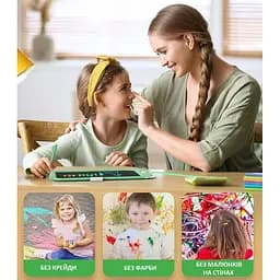 Дитячий LCD планшет для малювання Beiens Динозаврик 10”Multicolor зелений (К1006green) - мініатюра 7
