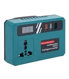 Акумуляторний інвертор напруги (18–21 В → 220 В) 150 Вт (USB USB-C) - мініатюра 2
