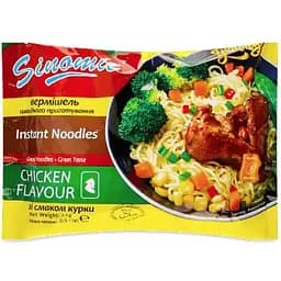 Вермішель швидкого приготування Sinomie зі смаком курки 65 г (920602)
