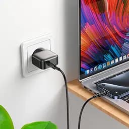 Адаптер мережевий Borofone Absolute single-port charger BAS53A |1Type-C, 20W/3A, PD/QC| - мініатюра 2