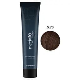 Професійна фарба для волосся з низьким вмістом аміаку Megix10 Mowan 5.73 джандуйя 100 мл