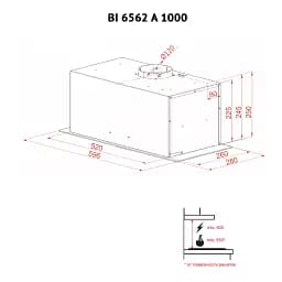 Витяжка повновбудована Perfelli BI 6562 A 1000 W LED GLASS - мініатюра 12