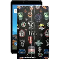 Чохол StatusCASE з екошкіри для планшету Bravis NB871 8 Бітлз