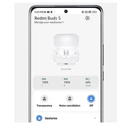 Навушники Xiaomi Redmi Buds 5 White TWS з шумозаглушенням - мініатюра 8