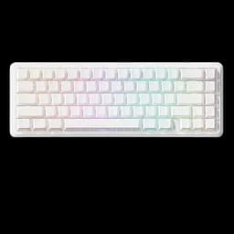 Игровая проводная магнитная клавиатура Attack Shark X65 HE / Magnetic Switch / 8К / RGB / 65% / White Lines
