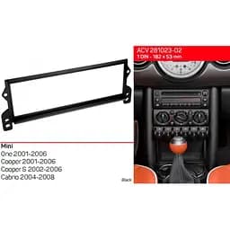 Перехідна рамка Mini One (R50), Cooper (R50), Cooper S (R53), Cabrio (R52) ACV 281023-02 - мініатюра 5